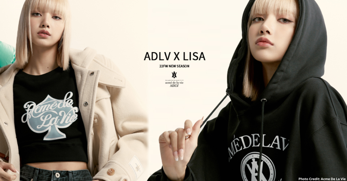 BLACKPINKリサ acmé de かかわら la vie コラボキャップ