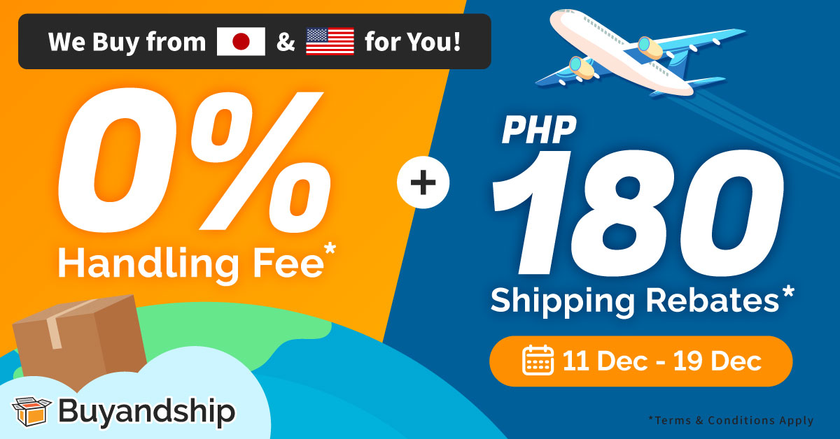 0 Handling Fee on US and Japan Proxy Orders from Dec 1119, Plus PHP