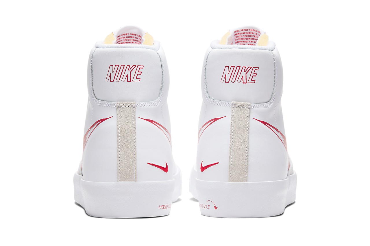 New Release: Nike Blazer Mid ’77 Vintage “Red Sketch” Highlights