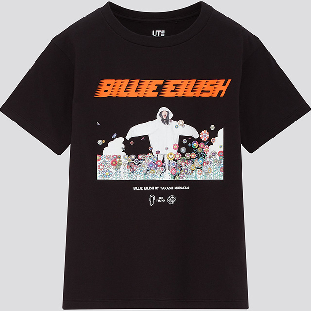 Uniqlo, Tops, Billie Eilish X Takashi Murakami Collab Black Tee