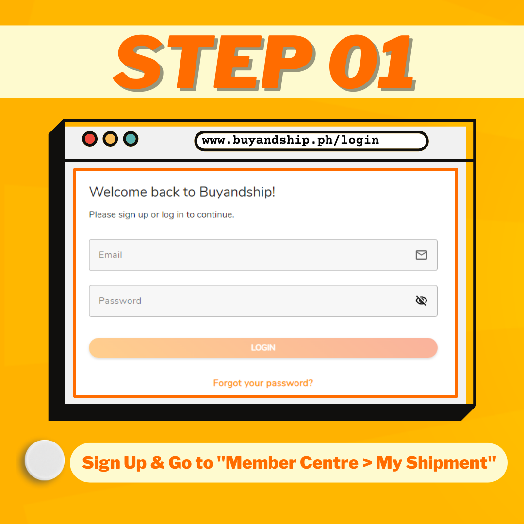 Earn Rewards with Buy&Ship’s Declaration Reward Program Step 01: Go to Member Center to My Shipment