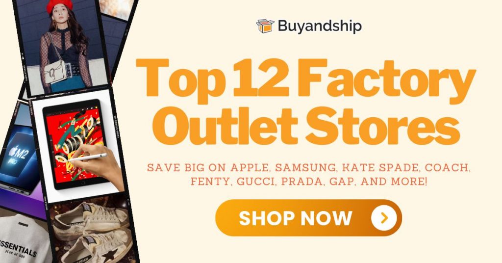 Top 12 Factory Outlet Sale Up to 98% OFF: Amazon, Jomashop, Kate Spade, and More!