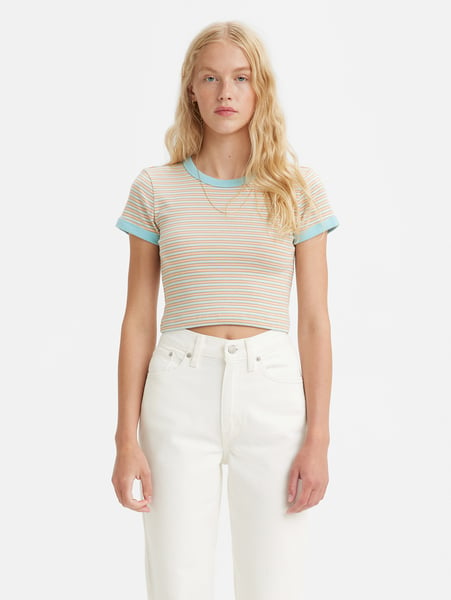 Levi's Ringer Cropped T-Shirt