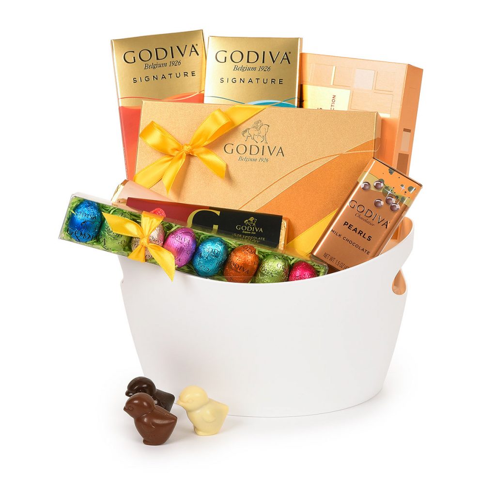 Godiva Stylish Easter White Basket