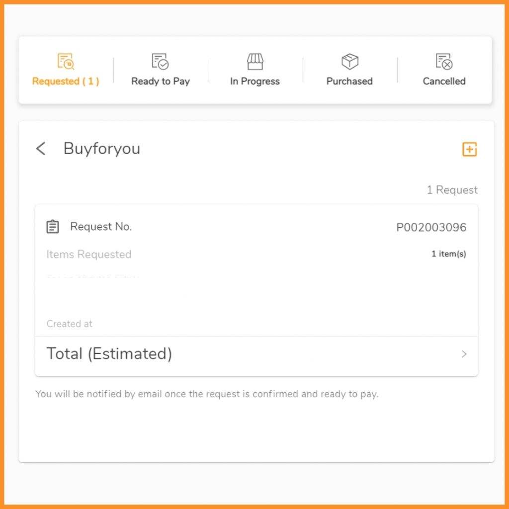 Buyforyou Tutorial Step 04: Check and Pay your request