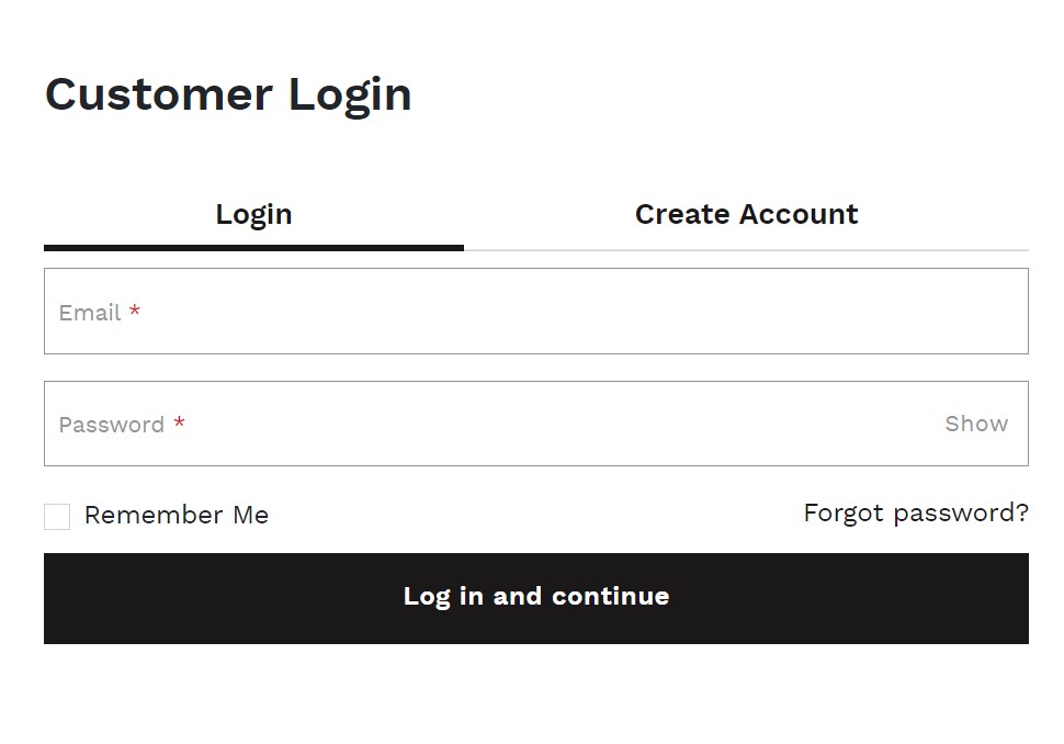 Cole Haan AU Shopping Tutorial 6: Log in or Sign Up to Cole Haan