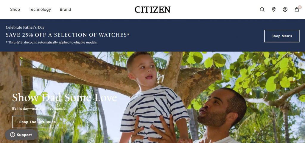 Citizen Shopping Tutorial 3: Visit Citizen's Official Online Store