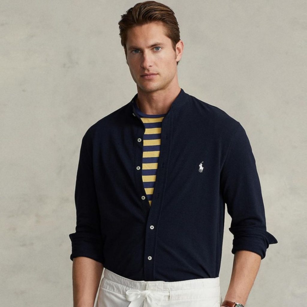 The Iconic | Polo Ralph Lauren Slim Fit Mesh Shirt