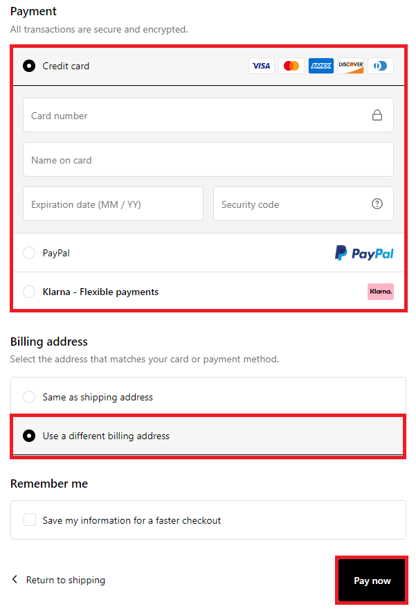 The Inkey List Shopping Tutorial 7: Pay for your The Inkey List products