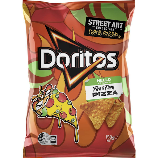 Doritos Fire and Fury Pizza Chips