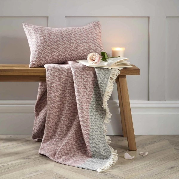 Christy Rosa Throw and Cushion Bundle