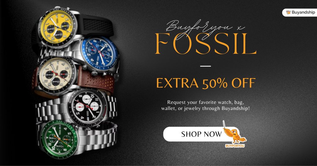 Get Your Dream Watch From Fossil With Buyandship's Pabili Service, Buyforyou!