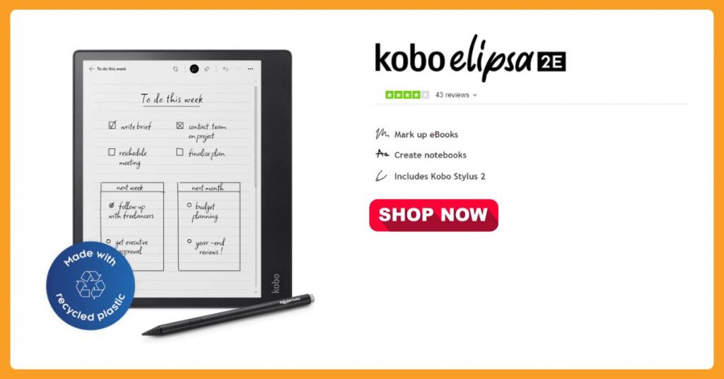 Rakuten Japan Kobo Elipsa 2E