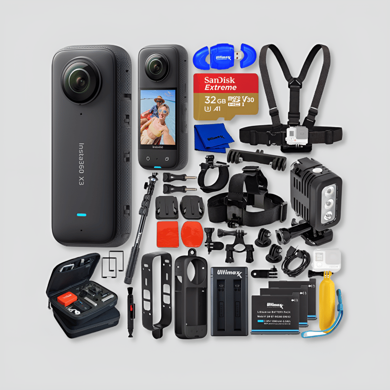 Insta360 X3 Action Camera - 25PC 32GB Bundle