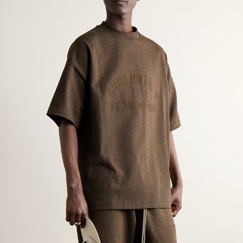Fear of God Essentials Oversized Logo-Appliquéd Cotton-Jersey T-Shirt